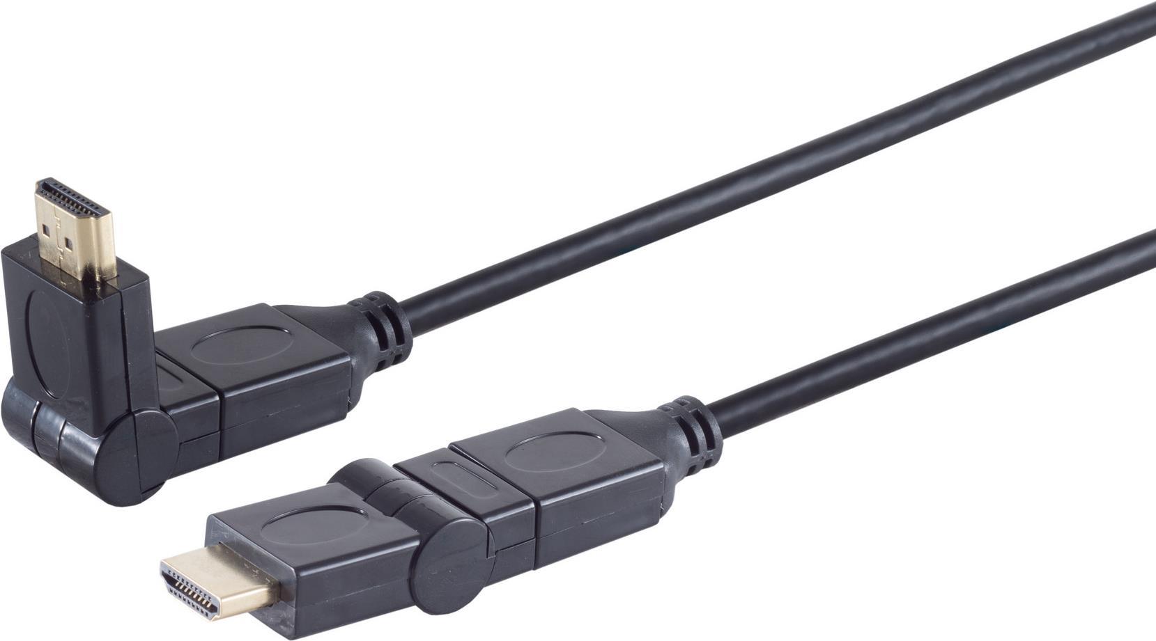 Monitorkabel 2 x HDMI Typ A-Stecker winkelbar, 1.3b, 2,0 m (22221397) von ShiverPeaks