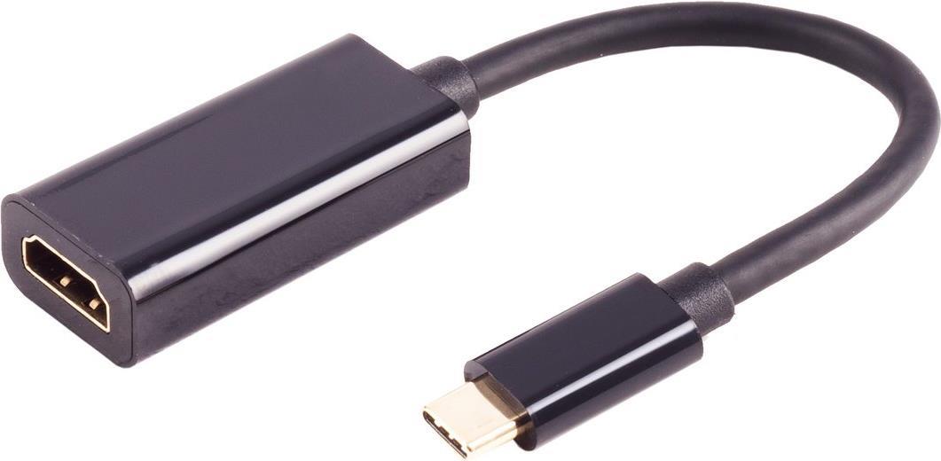 S/CONN maximum connectivity Adapter, USB Typ C-Stecker auf HDMI-A Buchse, 8K60Hz, schwarz (14-05060) von ShiverPeaks