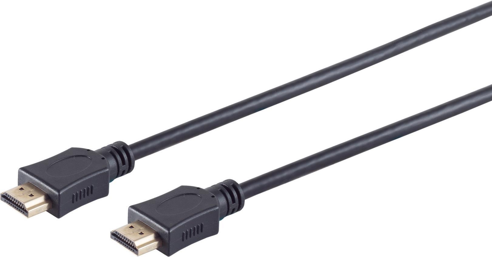 S/CONN maximum connectivity HDMI Anschlußkabel-HDMI A-Stecker auf HDMI A-Stecker, OD 6mm, vergoldete Kontakte, 1,0m (77470-10) von ShiverPeaks