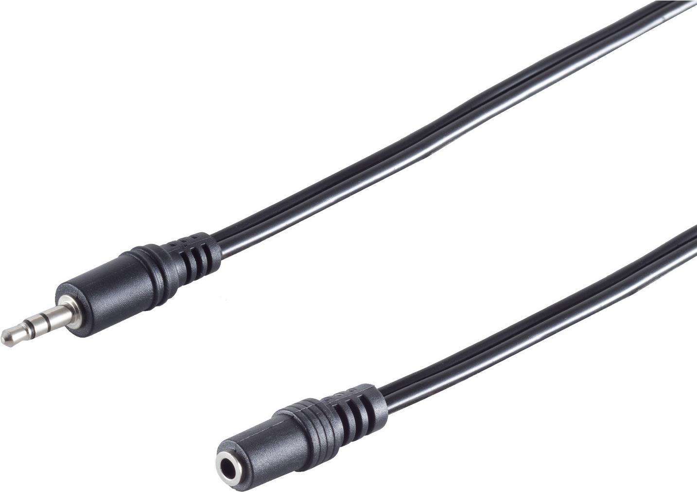 S/CONN maximum connectivity Klinken Kabel Verlängerung-Klinkenstecker 3,5mm Stereo auf Klinkenkupplung 3,5mm Stereo, 1,5m bis 20m (30805-V) von ShiverPeaks