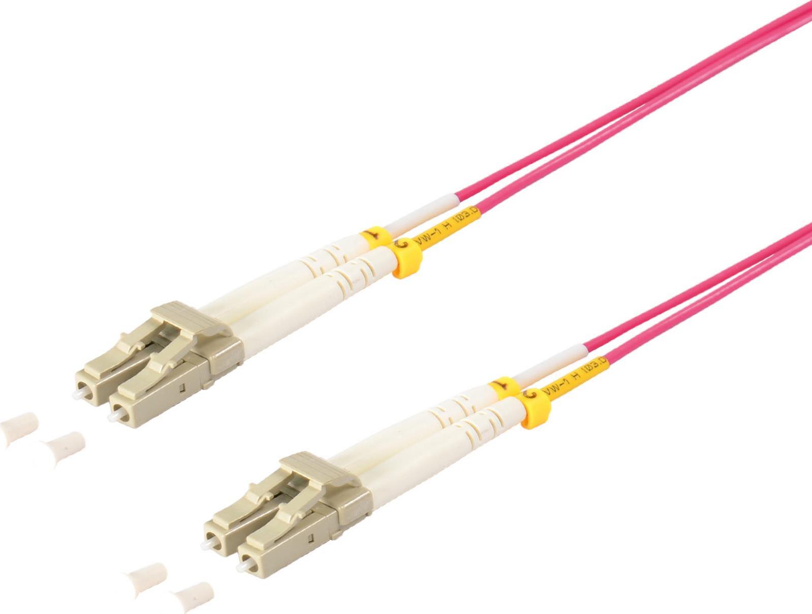 S/CONN maximum connectivity LWL-Duplex Patchkabel LC/LC 50/125µ, OM4, violett, 1,0m (77922/4) von ShiverPeaks