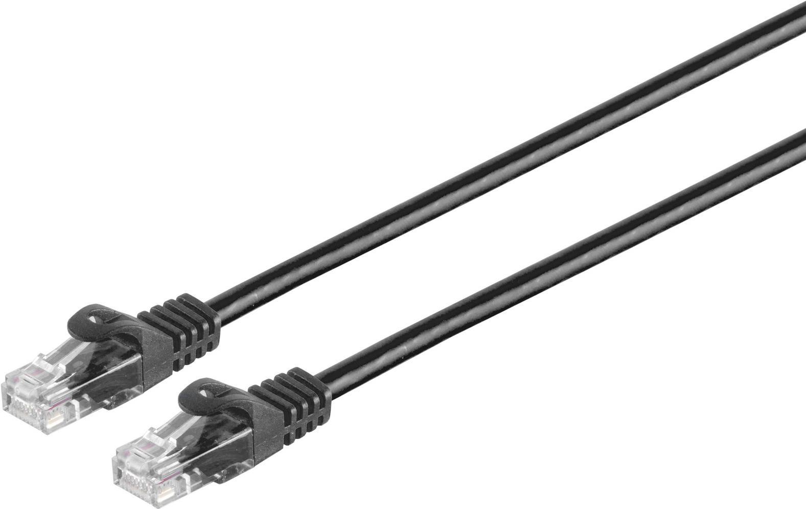 S/CONN maximum connectivity Netzwerkkabel-RJ45 Patchkabel U/UTP mitCat.7 Rohkabel schwarz 1m (08-35025) von ShiverPeaks