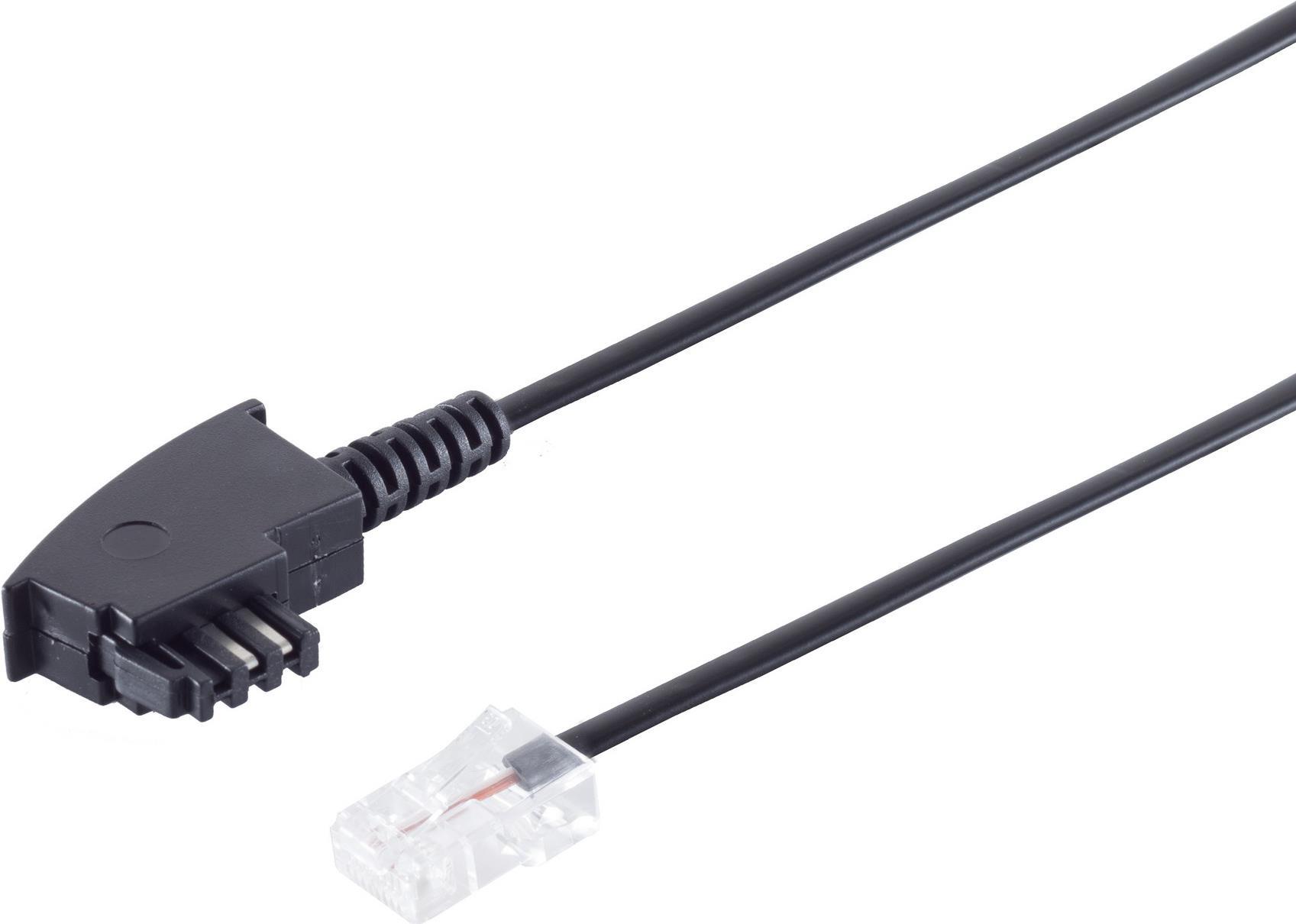 S/CONN maximum connectivity Telefon-Anschlußkabel-TAE-F-Stecker auf RJ 45 Stecker, A-4, B-5, 0,5 m (70002-0.5) von ShiverPeaks