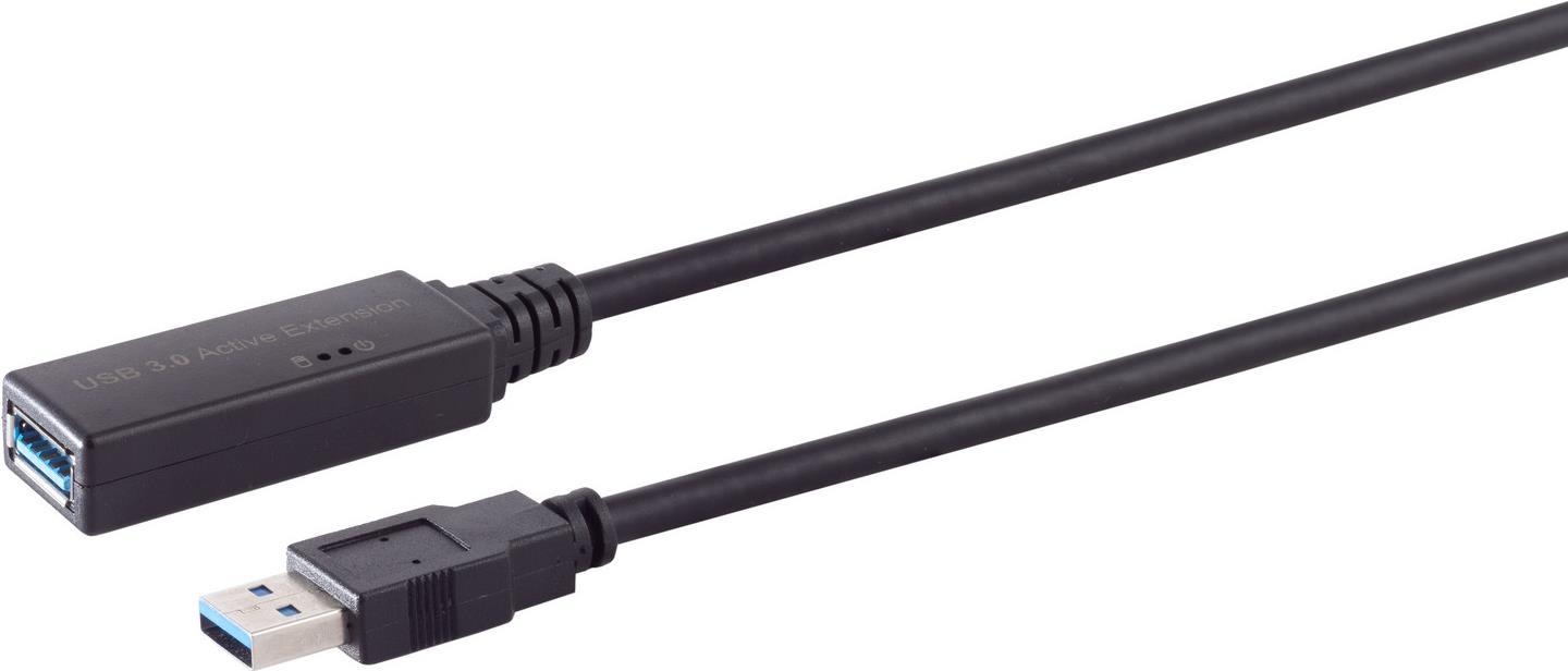 S/CONN maximum connectivity USB-Typ C--Aktive USB-A Verlängerung, USB 3.0, 5Gbps, 30m (13-39485) von ShiverPeaks