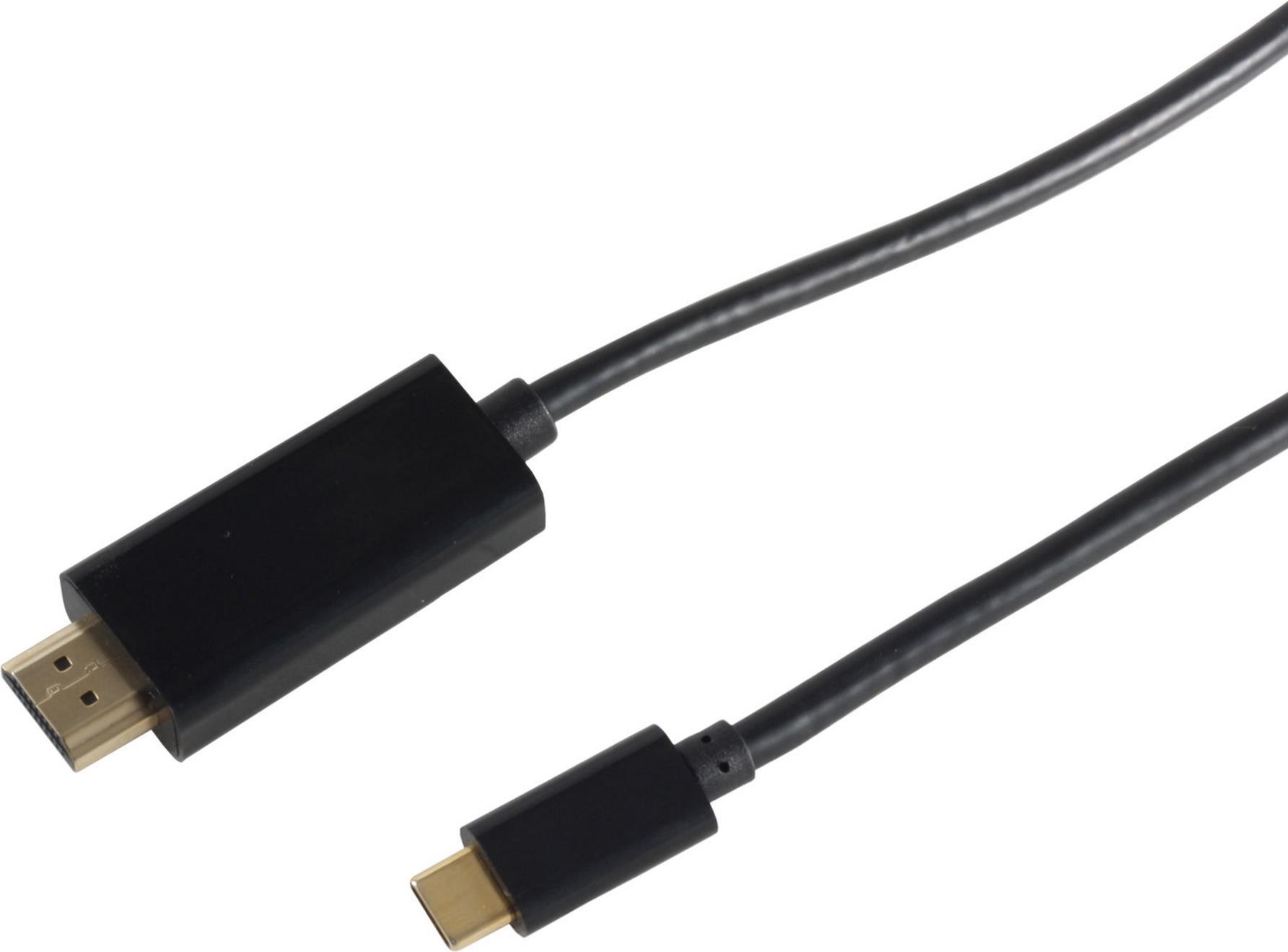 S-Conn 10-57025 1m HDMI Type A (Standard) USB C Schwarz Videokabel-Adapter (10-57025) von ShiverPeaks