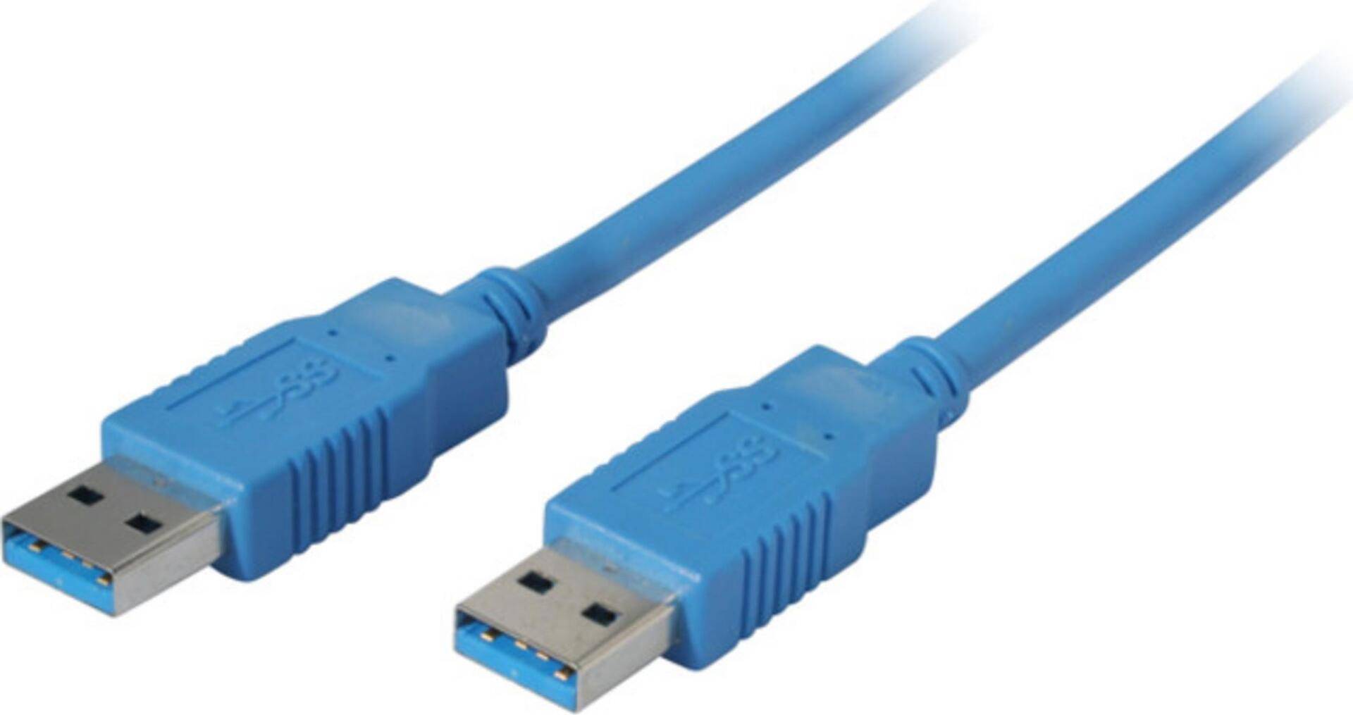 S-Conn 1m USB3.0 A USB Kabel USB 3.2 Gen 1 (3.1 Gen 1) USB A Blau (CO 77031-1) von ShiverPeaks