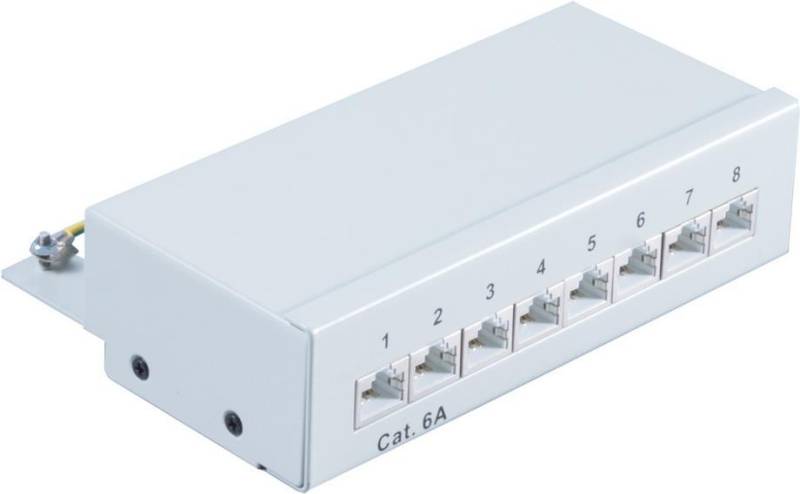 S-Conn 75075 - Cat6a - RJ-45 - Cat6a - Grau - Metall - 160 mm (75075) von ShiverPeaks