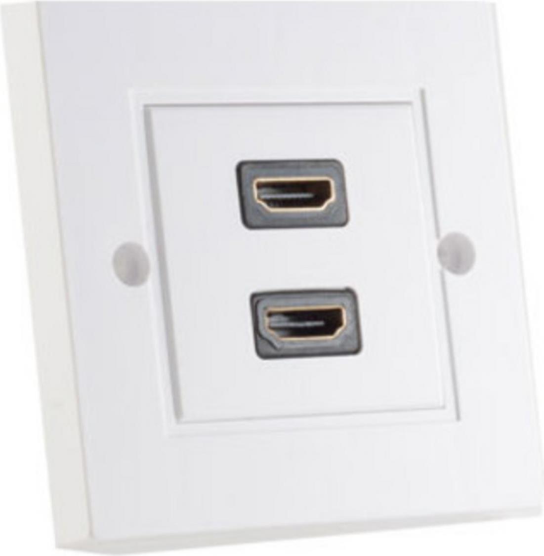 S-Conn 79500-2 2 x HDMI Weiß Steckdose (79500-2) von ShiverPeaks