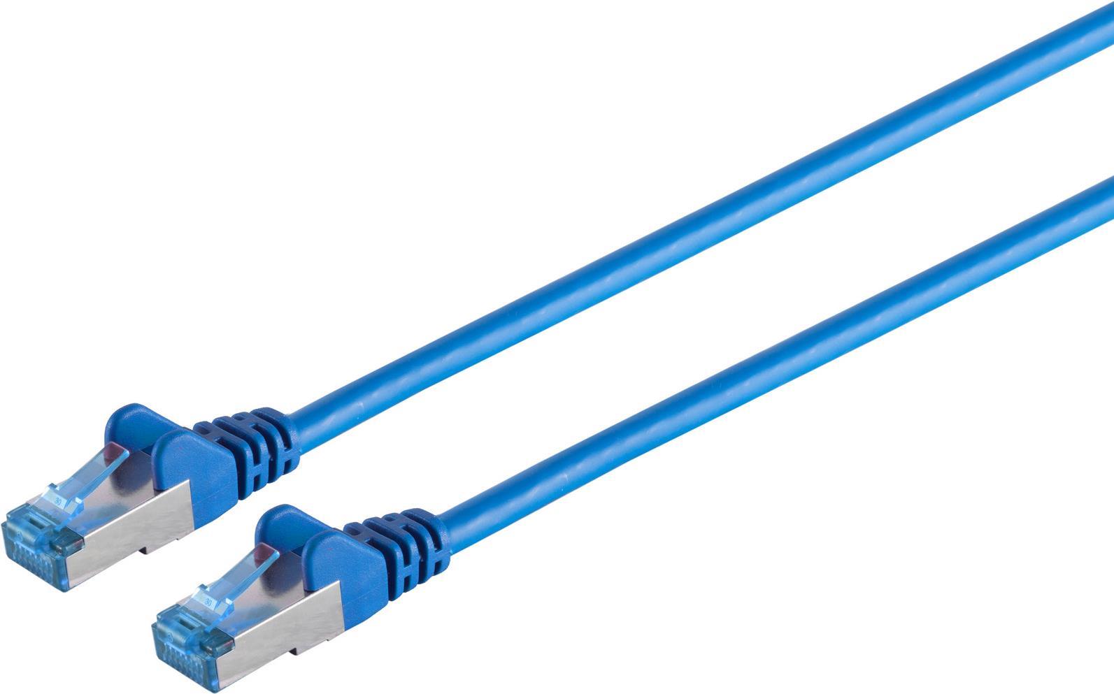 S-Conn Cat6a - 0.5m Netzwerkkabel Blau 0,5 m S/FTP (S-STP) (75711-0.5B) von ShiverPeaks