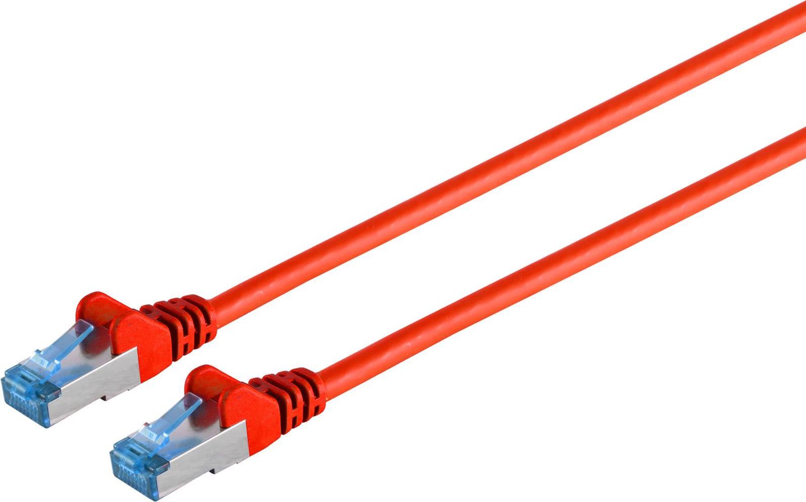 S-Conn Cat6a - 0.5m Netzwerkkabel Rot 0,5 m S/FTP (S-STP) (75711-0.5R) von ShiverPeaks