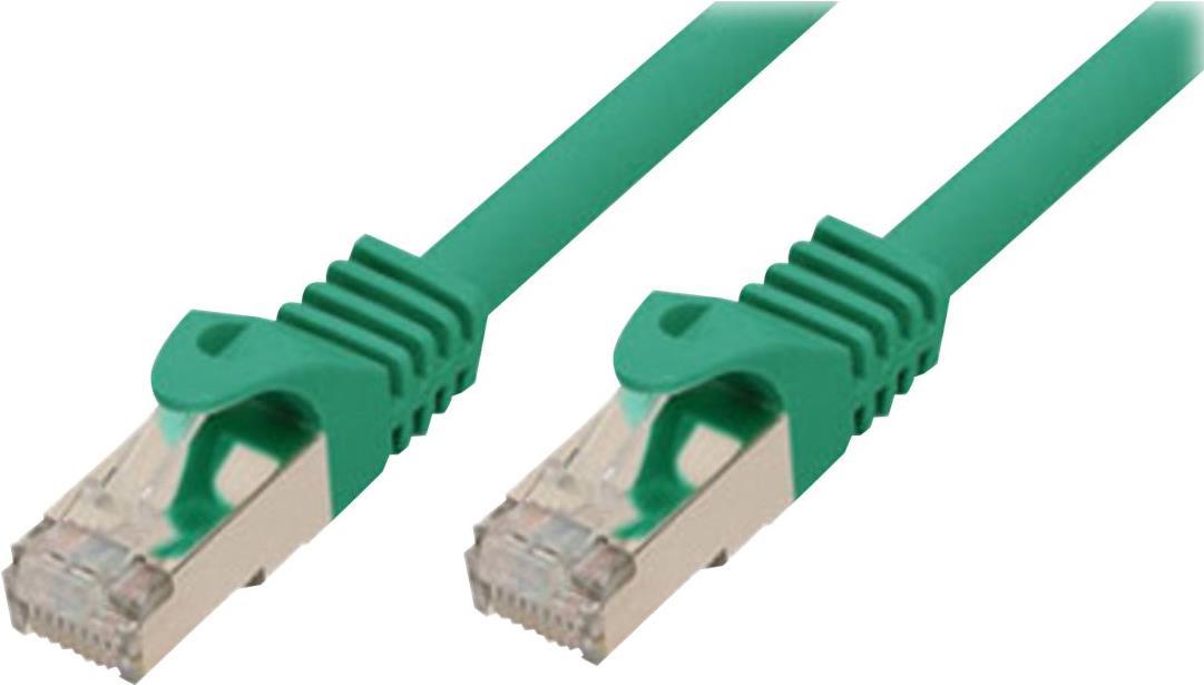 shiverpeaks®-BASIC-S--RJ45 Patchkabel S/FTP,PIMF,RohkabelCat.7 Rohkabel Halogenfrei, grün, 1,0m (BS75511-G) von ShiverPeaks