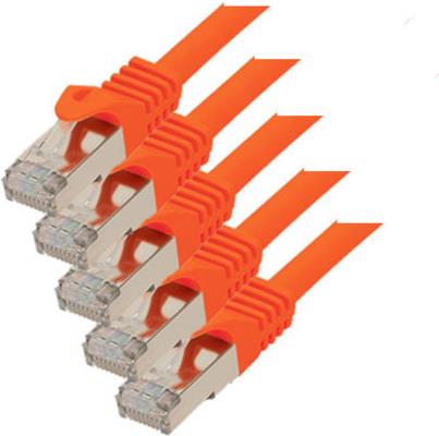 S-ConnCat.7 Rohkabel S/FTP 5 m - RJ-45 - RJ-45 - Männlich/männlich - Gold -Cat.7 Rohkabel - S/FTP (S-STP) (75515-O-SET5) von ShiverPeaks