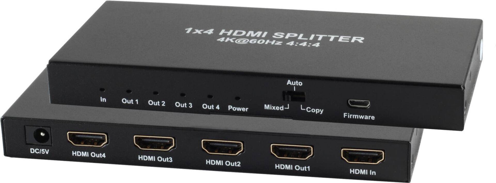 SHVP SP05-10002 - HDMI Splitter 4K/2K 60 Hz HDR 2,50cm (1") 4out (SP05-10002) von ShiverPeaks