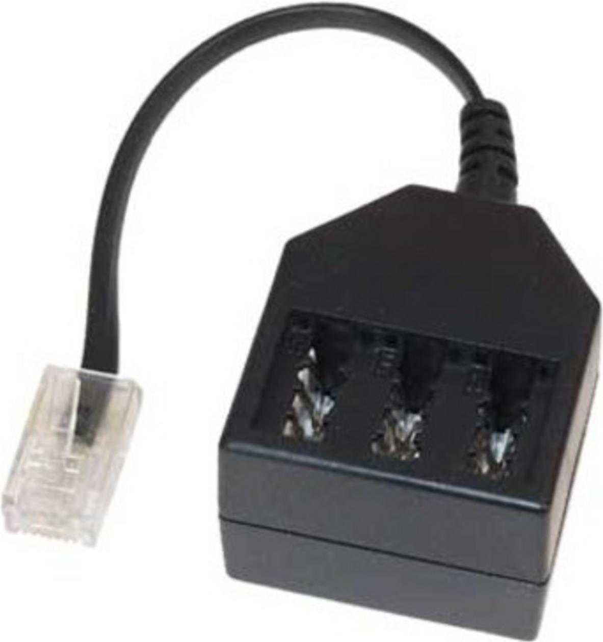 ShiverPeaks S/CONN maximum connectivity Telefon ISDN Adapter-Western-Stecker 6/4 auf TAE Kupplung NFN, 0,2m (71017-1) von ShiverPeaks