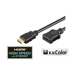 shiverpeaks BASIC-S HDMI Verlängerungskabel, 3.0 m schwarz, 19 Pol HDMI A Stecker - 19 Pol HDMI A Kupplung, - 1 Stück (BS77479-3.0) von ShiverPeaks