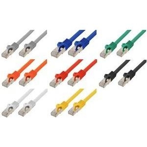 Shiverpeaks BASIC-S - Patch-Kabel - RJ-45 (M) bis RJ-45 (M) - 2 m - SFTP, PiMF -Cat.7 Rohkabel - halogenfrei, geformt, ohne Haken - weiß von ShiverPeaks