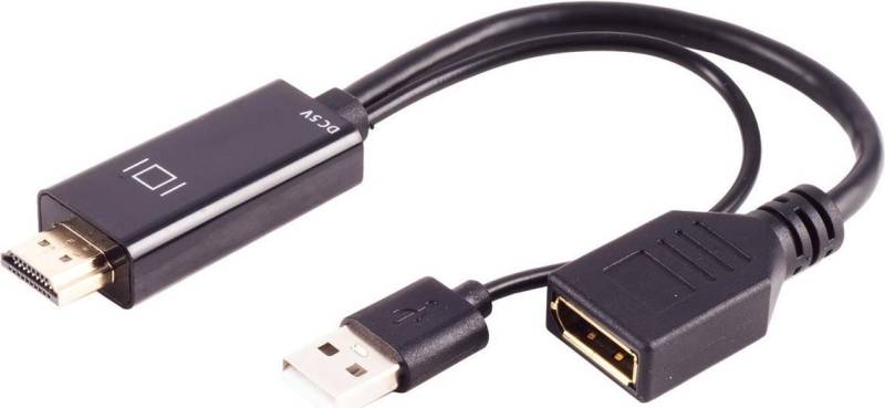 shiverpeaks ®-BASIC-S--Adapter-HDMI-A Buchse auf DisplayPort Stecker, 4K60Hz, 20cm (BS10-01012) von ShiverPeaks