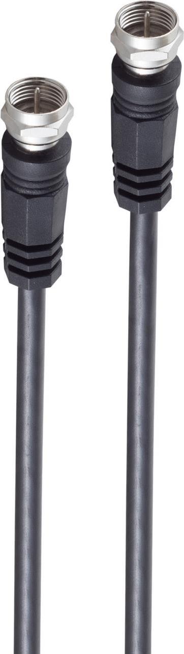 shiverpeaks ®-BASIC-S--Sat-Anschlußkabel, F-Stecker - F-Stecker, 100% geschirmt, Central Pin, > 100 dB, schwarz, 1,5m (BS80092-128S) von ShiverPeaks