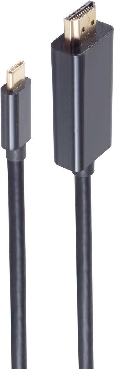 shiverpeaks ®-BASIC-S--USB Aanschusskabel, HDMI-A Stecker auf USB Typ C Stecker, 8K60Hz, 1,8m (BS10-61025) von ShiverPeaks