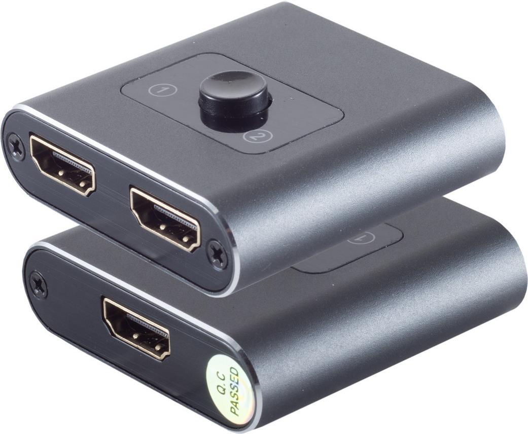 shiverpeaks ®-PROFESSIONAL--HDMI Umschalter 2x1, bidirektional, Metall, 4K2K (SP05-02010) von ShiverPeaks
