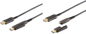 shiverpeaks BASIC-S AOC-HDMI Verlegekabel-Set, 4K, 30 m HDMI A Stecker - HDMI D Stecker, mit Adapter HDMI D Stecker - 1 Stück (BS30-02485) von ShiverPeaks