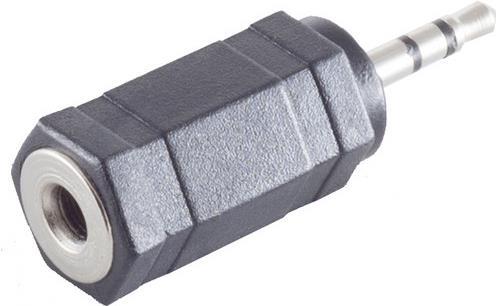 shiverpeaks BASIC-S Audioadapter 2,5 mm Klinkenstecker - 3,5 mm Klinkenkupplung, stereo, im Polybeutel mit Euro- (BS57020) von ShiverPeaks