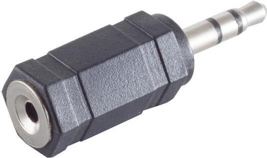 shiverpeaks BASIC-S Audioadapter 3,5 mm Klinkenstecker - 2,5 mm Klinkenkupplung, stereo, im Polybeutel mit Euro- (BS57021) von ShiverPeaks
