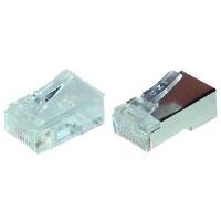 shiverpeaks BASIC-S Modular-Stecker RJ45, ungeschirmt 8-polig, 8 Kontakte belegt, für Rundkabel, vergoldete Kon- (BS72051R-100) von ShiverPeaks