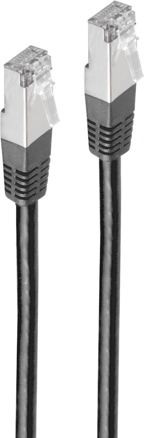 shiverpeaks BASIC-S Patchkabel, Kat. 5e, F/UTP, 7,50 m schwarz RJ45 Stecker - RJ45 Stecker, Belegung: TIA/EIA 568B, - 1 Stück (BS75117-S) von ShiverPeaks