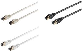 shiverpeaks BASIC-S Patchkabel, Kat. 8, F/FTP, 1,0 m, weiß RJ45 Stecker - RJ45 Stecker (8P8C), Belegung: EIA/TIA 568B, - 1 Stück (BS08-41026) von ShiverPeaks