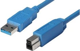 shiverpeaks BASIC-S USB 3.0 Kabel, A-Stecker - B-Stecker 1,8 m, Kabel und Stecker: blau, doppelt geschirmt, max. (BS77032) von ShiverPeaks