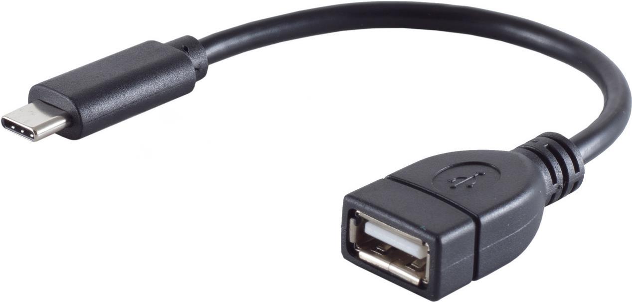 shiverpeaks BS13-20015. Kabellänge: 0,12 m, Anschluss 1: USB C, Anschluss 2: USB A, USB-Version: USB 2.0, Maximale Datenübertragungsrate: 480 Mbit/s, Produktfarbe: Schwarz (BS13-20015) von ShiverPeaks