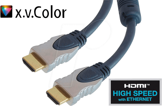 shiverpeaks SP77475 HDMI-Kabel 5 m HDMI Typ A (Standard) Blau (SP77475) von ShiverPeaks