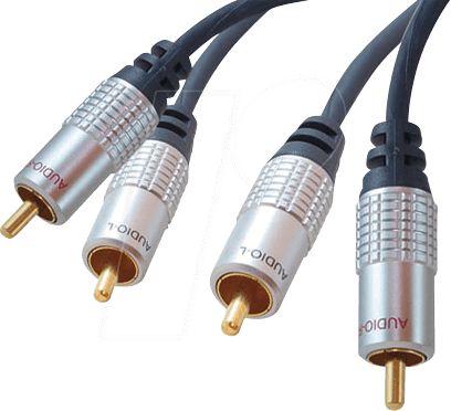 shiverpeaks sp-PROFESSIONAL Audio-Kabel 1 m 2 x RCA Blau - Chrom (SP40102-1) von ShiverPeaks