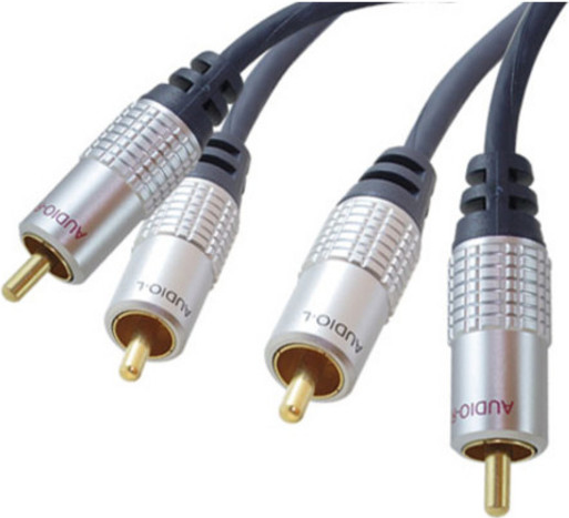 shiverpeaks sp-PROFESSIONAL Audio-Kabel 10 m 2 x RCA Blau - Chrom (SP40110) von ShiverPeaks