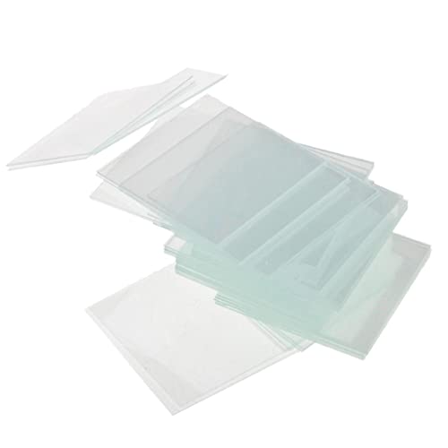 Shiwaki Leere Objektträger Aus Glas, 100 Teilig, Vorgereinigt, Quadratische Deckgläser, Deckgläser 24x24 Mm von Shiwaki