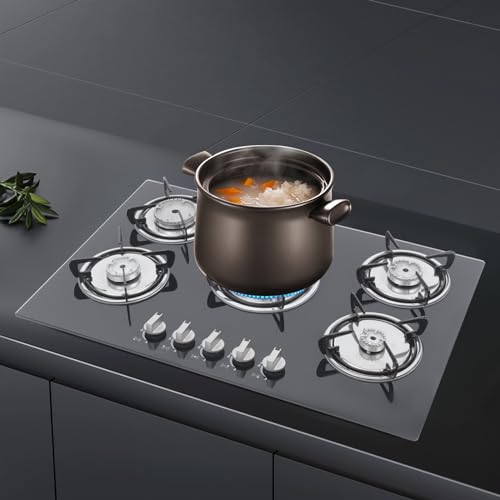 Gaskochfeld 5 Flammen GehäRtetes Glas Gasherd Einbauherd Erdgas Propangas LPG NG Gaskocher Glaskeramik Stove Top Gas Cooktop Burner Kitchen Cooking Propane für Haushalten oder Restaurants Gaskochfeld 5 Flammen GehäRtetes Glas Gasherd Einbauherd Erdgas Propangas LPG NG Gaskocher Glaskeramik Stove Top Gas Cooktop Burner Kitchen Cooking Propane für Haushalten oder Restaurants von Shiyinge