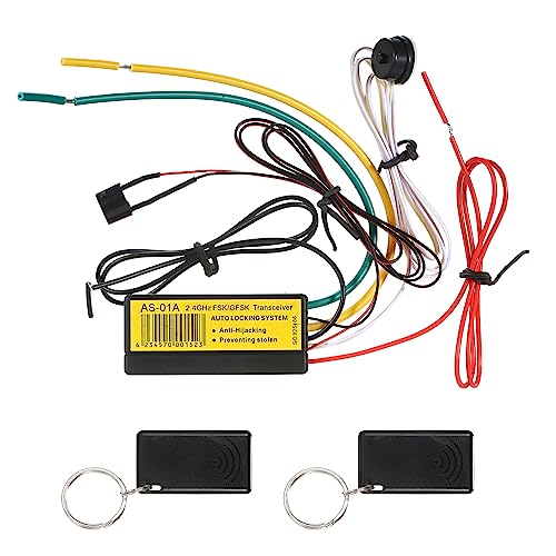 Shkalacar Auto Alarm System, 2,4GHz Wegfahrsperre mit CR2032 Batterie, Alarmmodus und Anti Hijacking, Anti Diebstahl Sicherheitssystem für 12V Fahrzeuge Shkalacar Auto Alarm System, 2,4GHz Wegfahrsperre mit CR2032 Batterie, Alarmmodus und Anti Hijacking, Anti Diebstahl Sicherheitssystem für 12V Fahrzeuge von Shkalacar