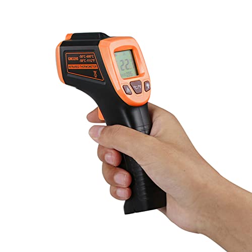Shkalacar Infrarot-Thermometer, berührungslose digitale Temperaturpistole -50 °C bis 600 °C (-50.0 °C bis 600.0 °C) zum Kochen, Grillen und für die Industrie (nicht für Menschen) von Shkalacar
