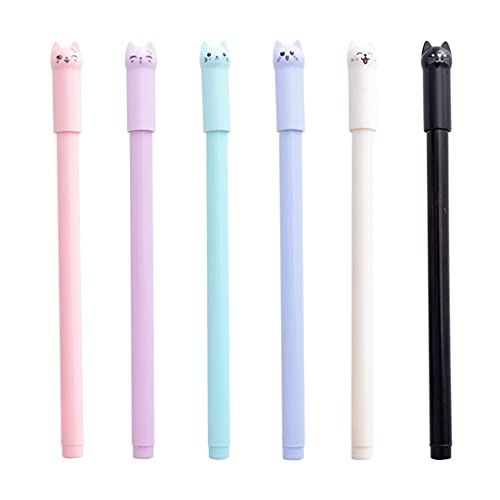Elegante Katzen Köpfe 0 5 Mm Stifte Niedliche Cartoon Japanischer Tierstift Schwarze Gel Tinte Für Mädchen Frauen Schulen Stationäre von Shntig