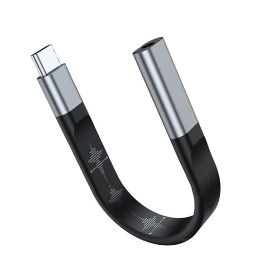 Upgrades USB C auf 3,5 mm Kopfhörer-Adapter, robustes Design, USB C auf 3,5 mm Kopfhöreranschluss verbessert den Klang von Shntig