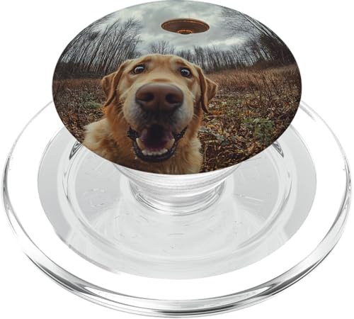 Lustiges Labrador-Hunde-Selfie mit intergalaktischem UFO PopSockets PopGrip für MagSafe Lustiges Labrador-Hunde-Selfie mit intergalaktischem UFO PopSockets PopGrip für MagSafe von Shocked looking Labrador Dog and UFO Selfie