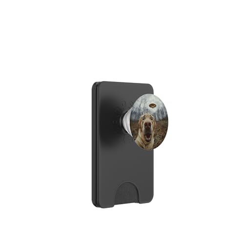 Lustiges Labrador-Hunde-Selfie mit intergalaktischem UFO PopSockets PopWallet für MagSafe Lustiges Labrador-Hunde-Selfie mit intergalaktischem UFO PopSockets PopWallet für MagSafe von Shocked looking Labrador Dog and UFO Selfie