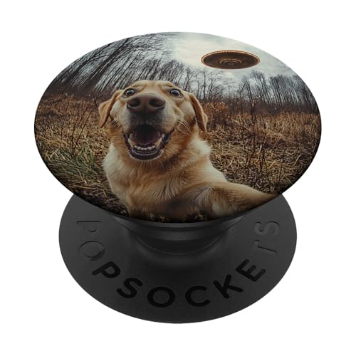 Schockiert aussehendes Labrador-Hunde-Selfie mit intergalaktischem UFO PopSockets Klebender PopGrip Schockiert aussehendes Labrador-Hunde-Selfie mit intergalaktischem UFO PopSockets Klebender PopGrip von Shocked looking Labrador Dog and UFO Selfie