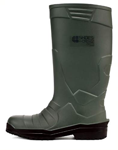 Shoes for Crews SENTINEL – Wasserfester Sicherheits-Gummistiefel aus PU, S4, gepolsterte Einlegesohlen, rutschhemmende, isoliert bis -20°C, 38 cm hoch – für Damen und Herren von Shoes for Crews