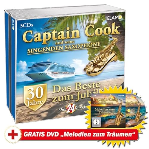 Captain Cook und seine singenden Saxophone 30 Jahre: Das Beste zum Jubiläum + GRATIS DVD "Melodien zum Träumen" von Shop24Direct
