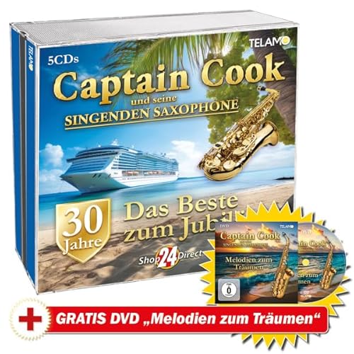 Captain Cook und seine singenden Saxophone 30 Jahre: Das Beste zum Jubiläum + GRATIS DVD "Melodien zum Träumen" Captain Cook und seine singenden Saxophone 30 Jahre: Das Beste zum Jubiläum + GRATIS DVD "Melodien zum Träumen" von Shop24Direct