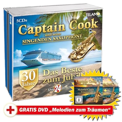 Captain Cook und seine singenden Saxophone 30 Jahre: Das Beste zum Jubiläum + GRATIS DVD "Melodien zum Träumen" von Shop24Direct
