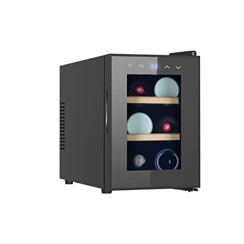 Bierkühlschrank Tokyo - Freistehend - Schwarz - Bierklimaschrank 6 Flaschen - 39.3 x 26.5 x 49.5 cm - Glastür Bierkühlschrank Tokyo - Freistehend - Schwarz - Bierklimaschrank 6 Flaschen - 39.3 x 26.5 x 49.5 cm - Glastür von Shopmedia