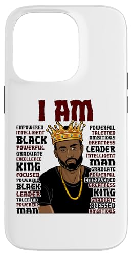 Black King Das mächtigste Stück im Spiel Melanin Men Hülle für iPhone 14 Pro von Shopp
